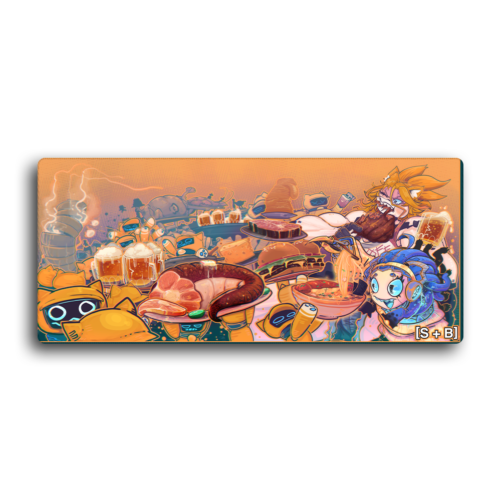 Sigrid and Bird | The Horrible Beasts Consume Their Vile Meal - Desk Mat