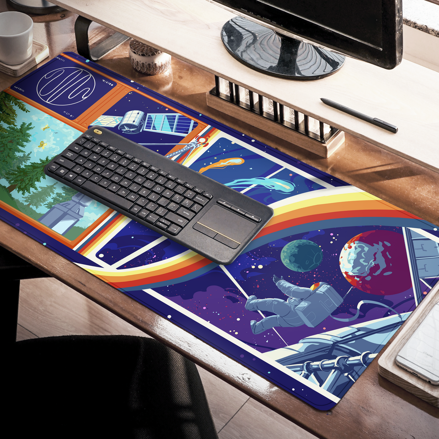 Voices of the Void | Alpha Base Mural - Desk Mat