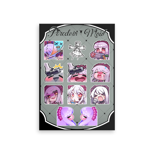PorcelainMaid | Emote - Sticker Sheet