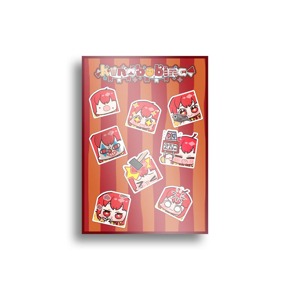 HinaBoBina | Hina Emotes - Sticker Sheet