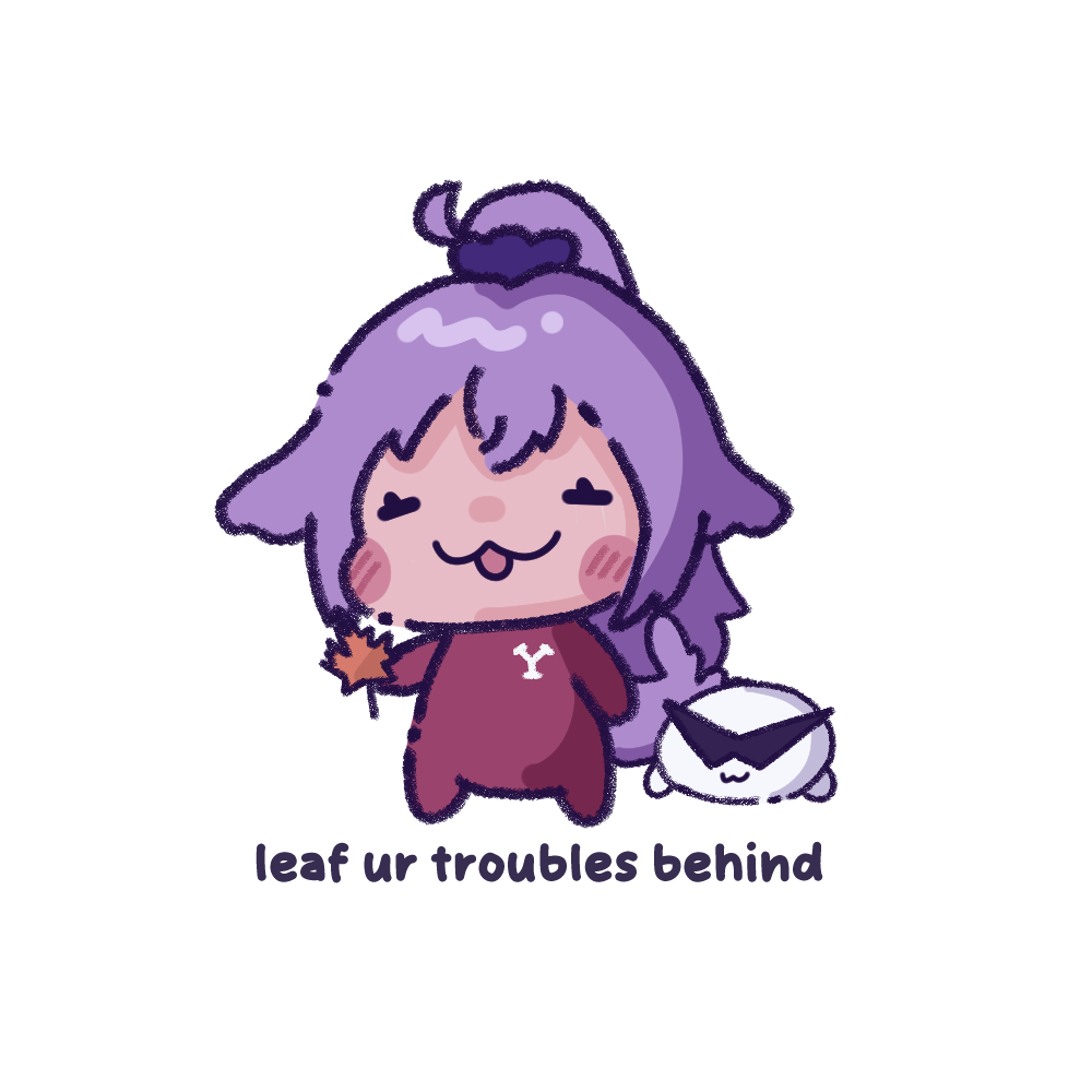 Yewfie | Leaf Ur Troubles - Sticker